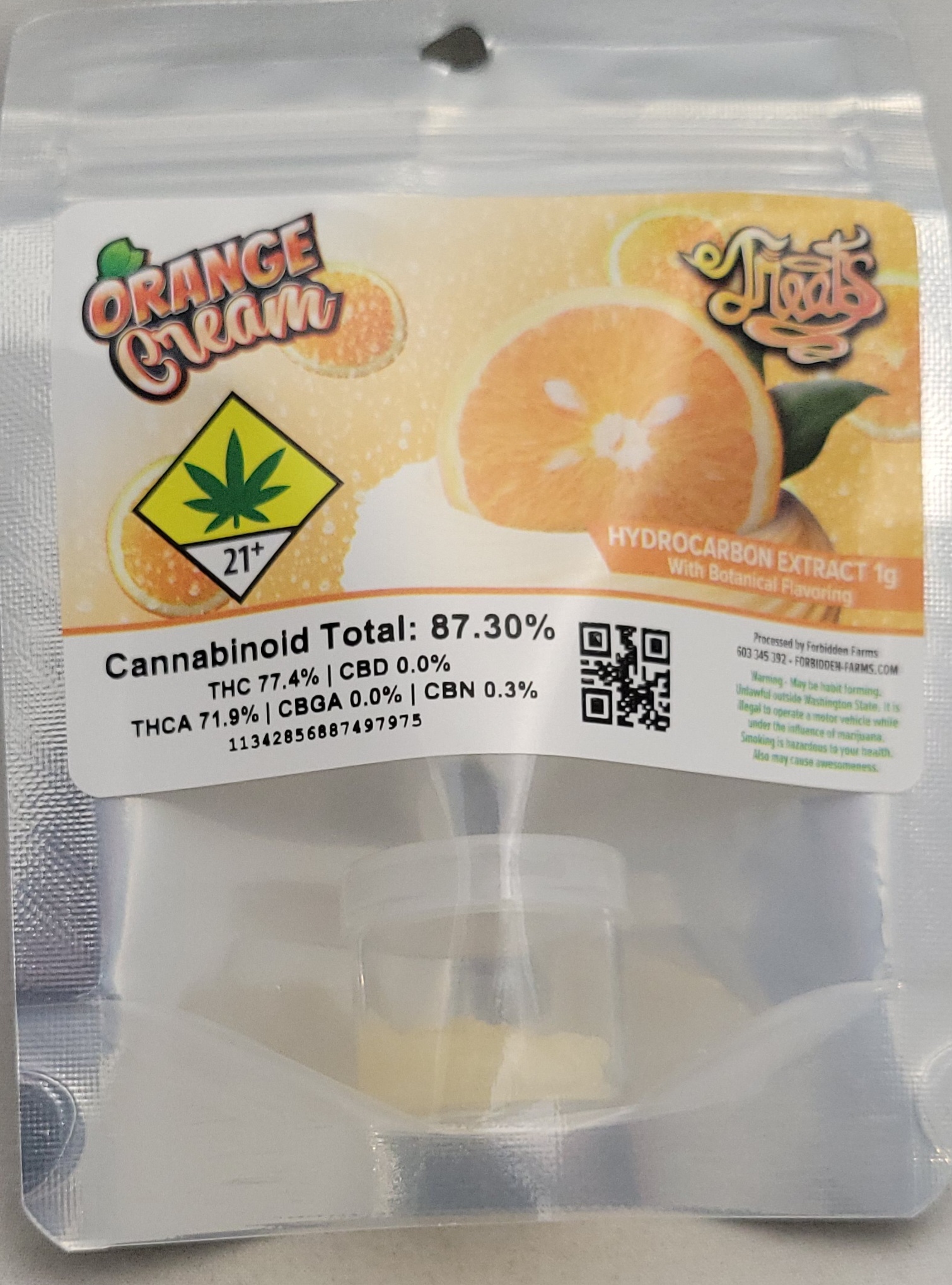 Photograph of product: Orange Cream | 1g