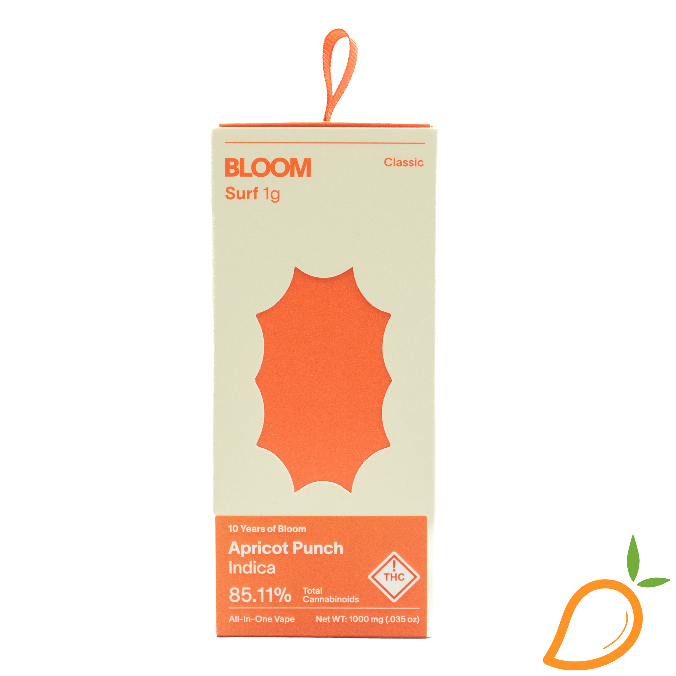 Photograph of product: 1g Apricot Punch Disposable Vape Bloom
