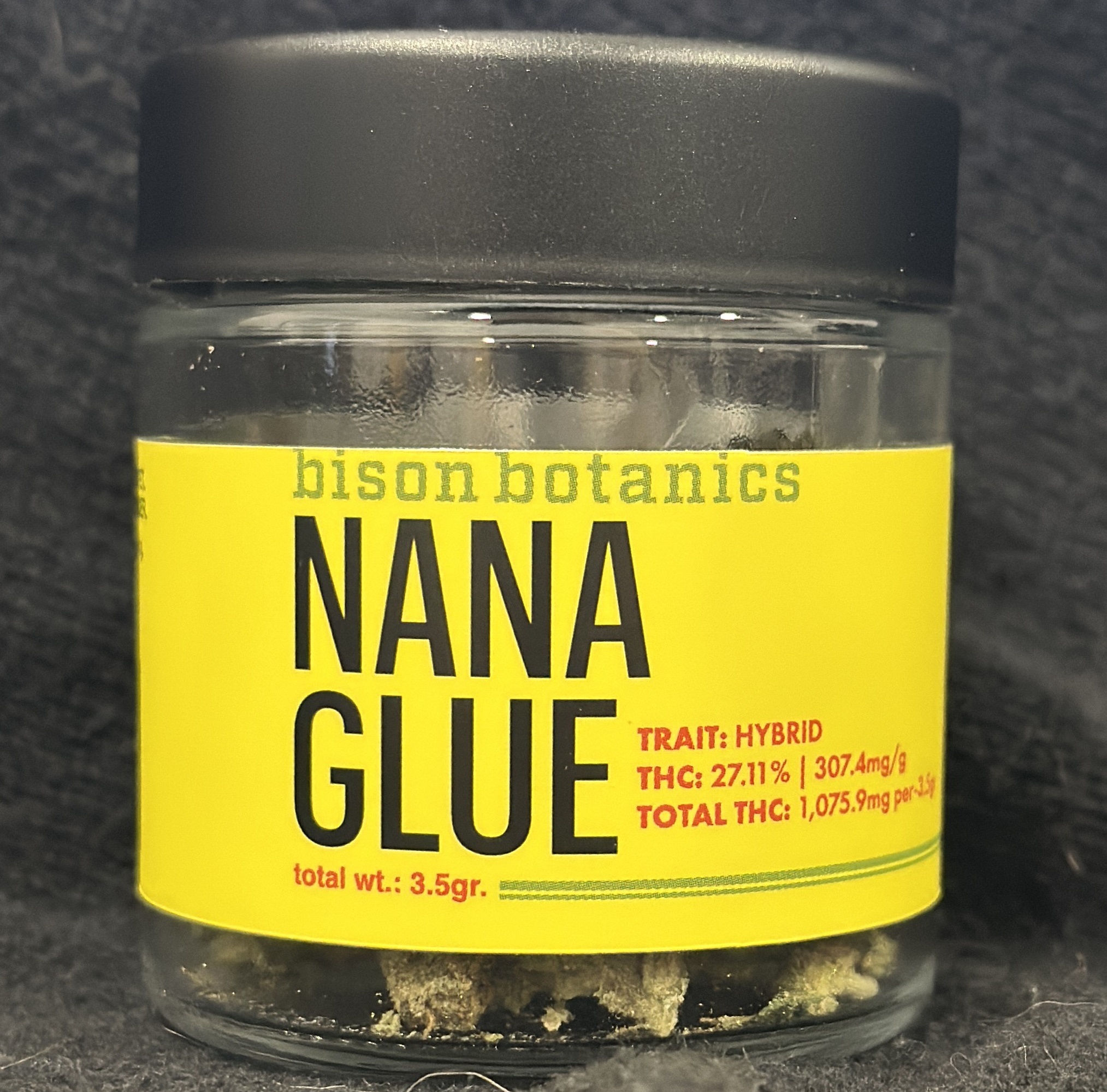 Photograph of product: Bison Botanics | Flower | Nana Glue  | 3.5g