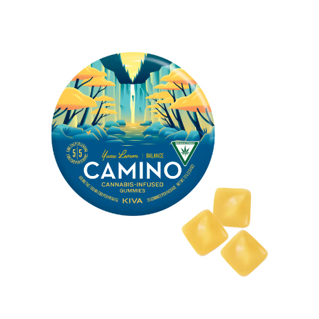 Photograph of product: CAMINO EXOTIC YUZU LEMON GUMMIES 1:1 (TH-oui:CBD) 100MG
