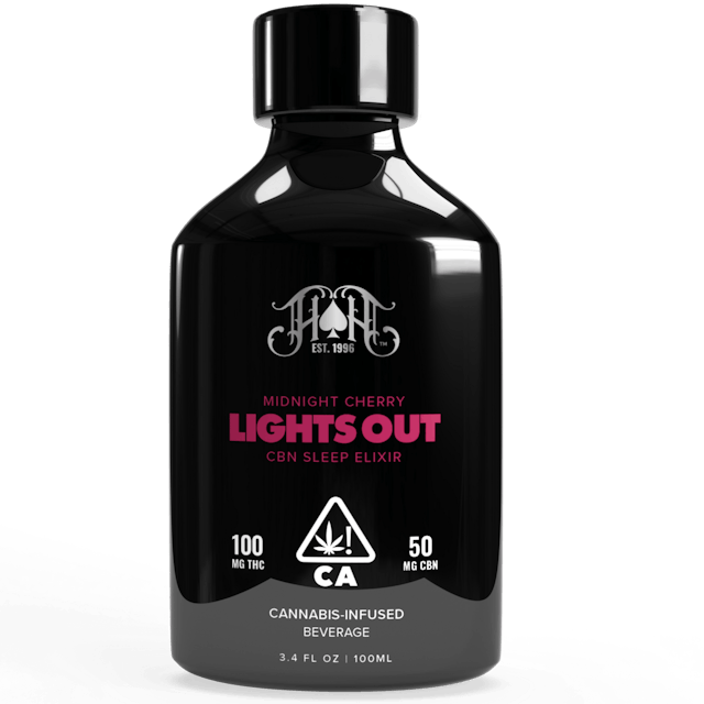 Photograph of product: Lights Out Midnight Cherry 100mg Elixir