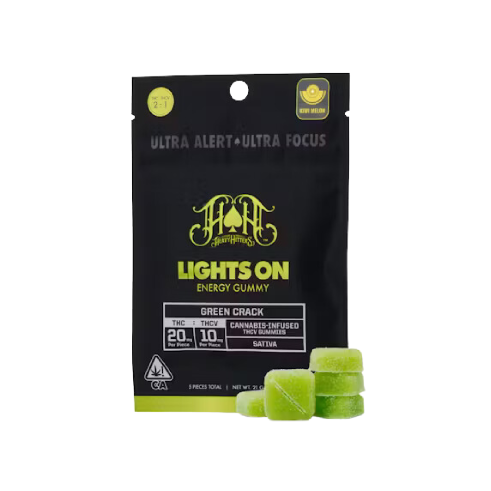 Photograph of product: MAUI WOWIE LIGHTS ON ENERGY GUMMIES 2:1 TH-oui:TH-ouiV