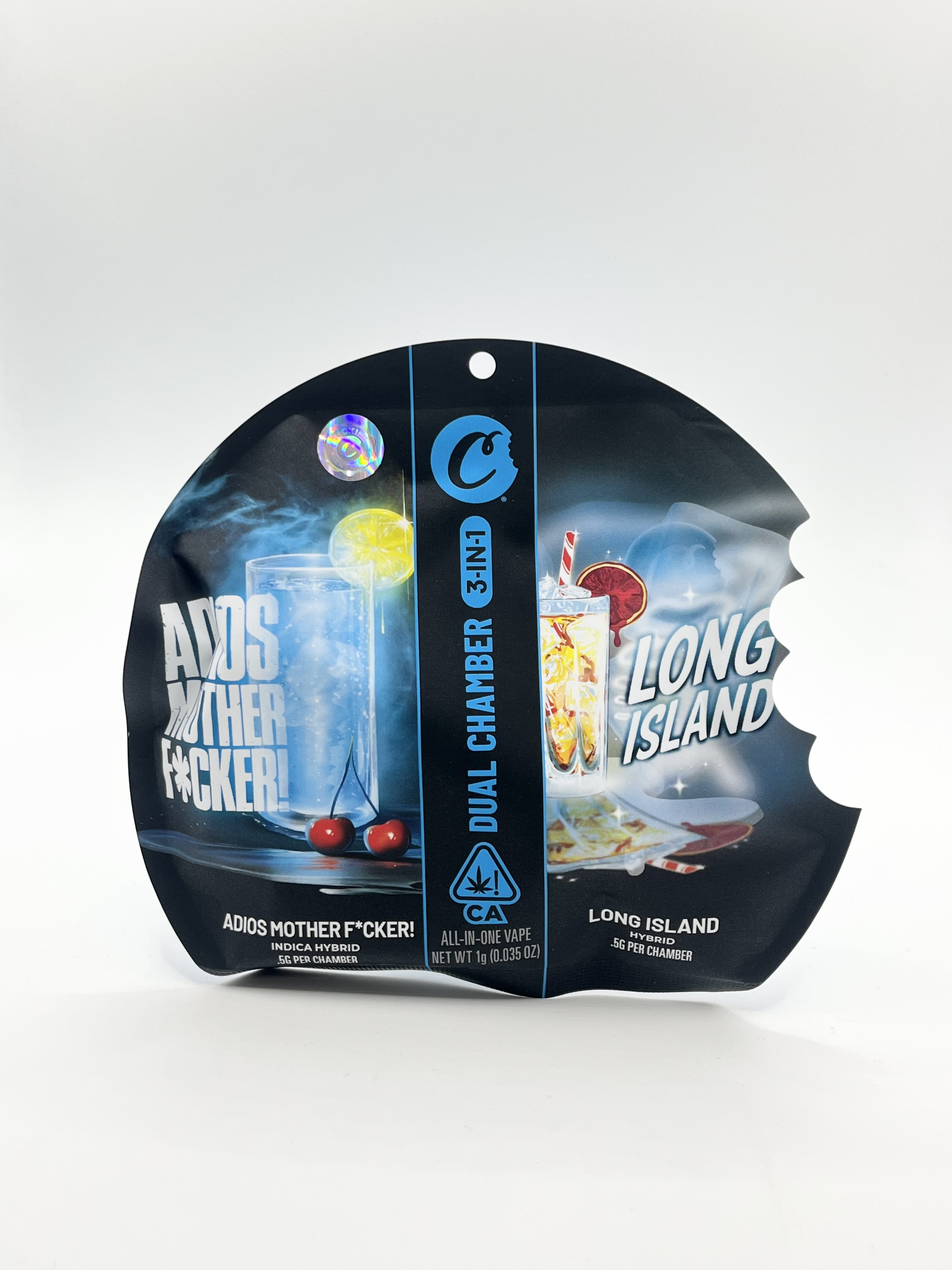 Photograph of product: ADIOS MOTHER F*CKER! X LONG ISLAND [DUAL CHAMBER 3-IN-1] 1G