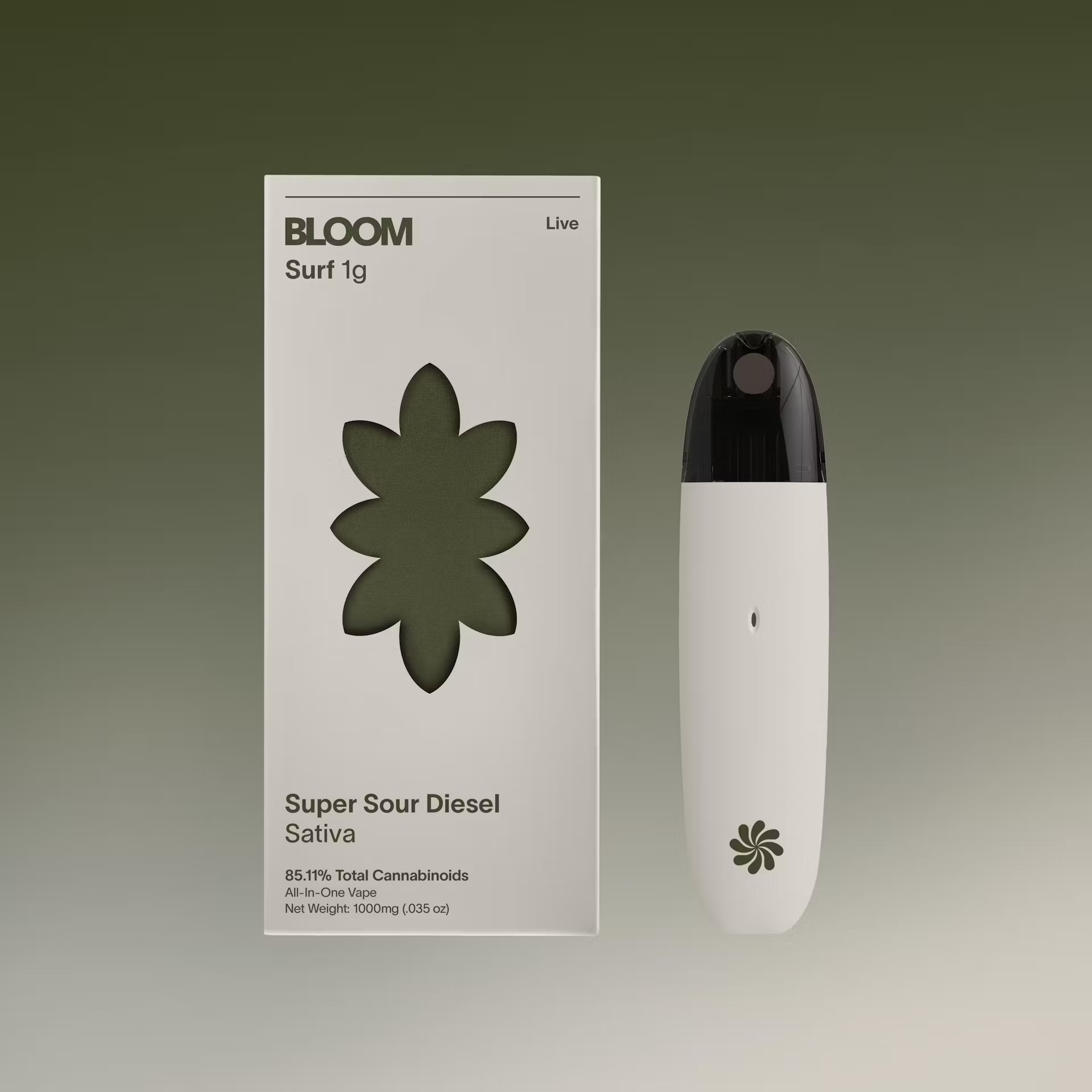 Photograph of product: Bloom Live - Super Sour Diesel - 1g - Disposable Vape