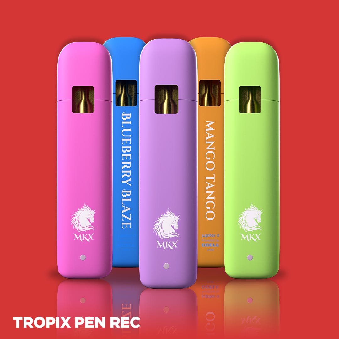 Photograph of product: MKX | Vape Cartridge | Disposable Vape | Runtz