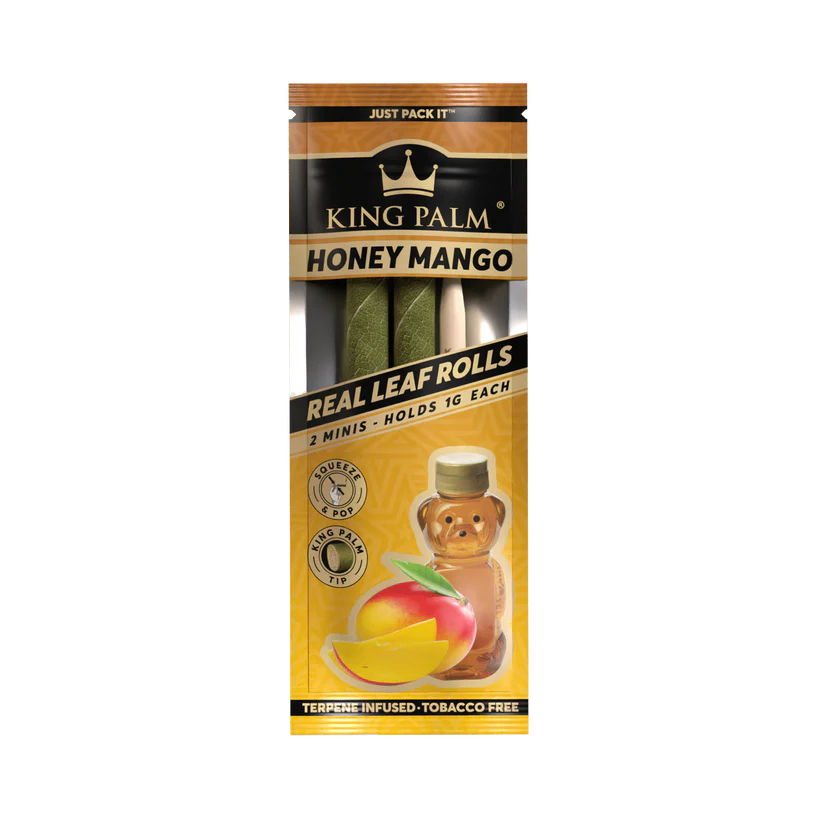 Photograph of product: King Palm 2 mini 2 Packs Honey Mango (YBW)