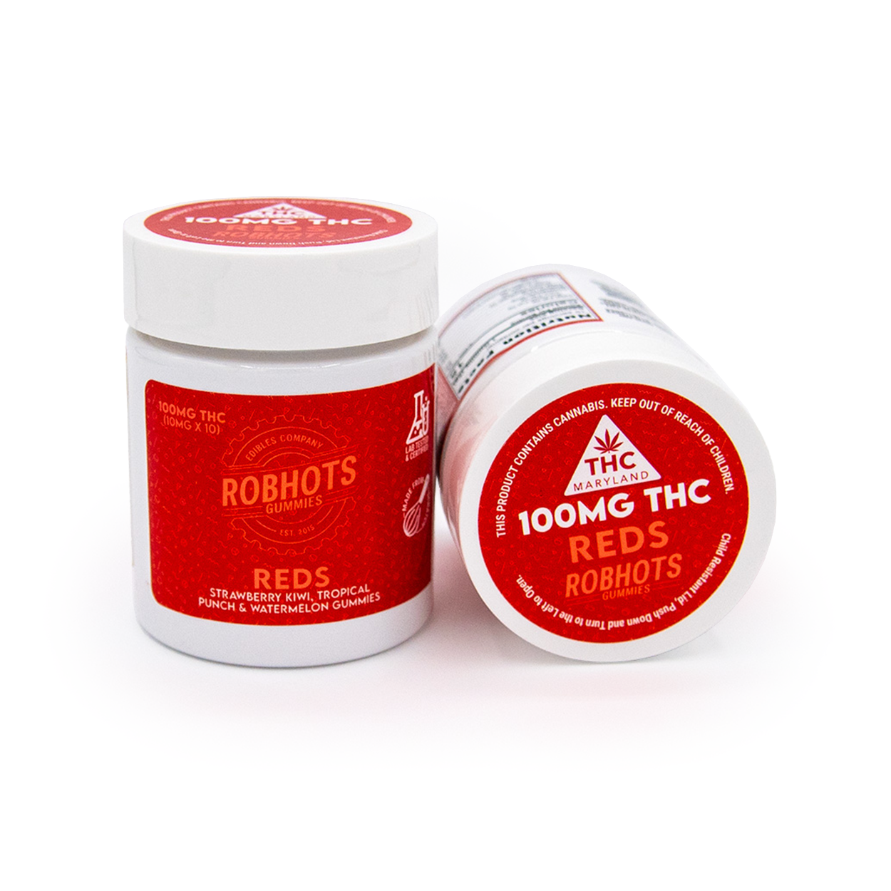 Photograph of product: Robhots Reds Gummies (10mg/100mg) (Culta)