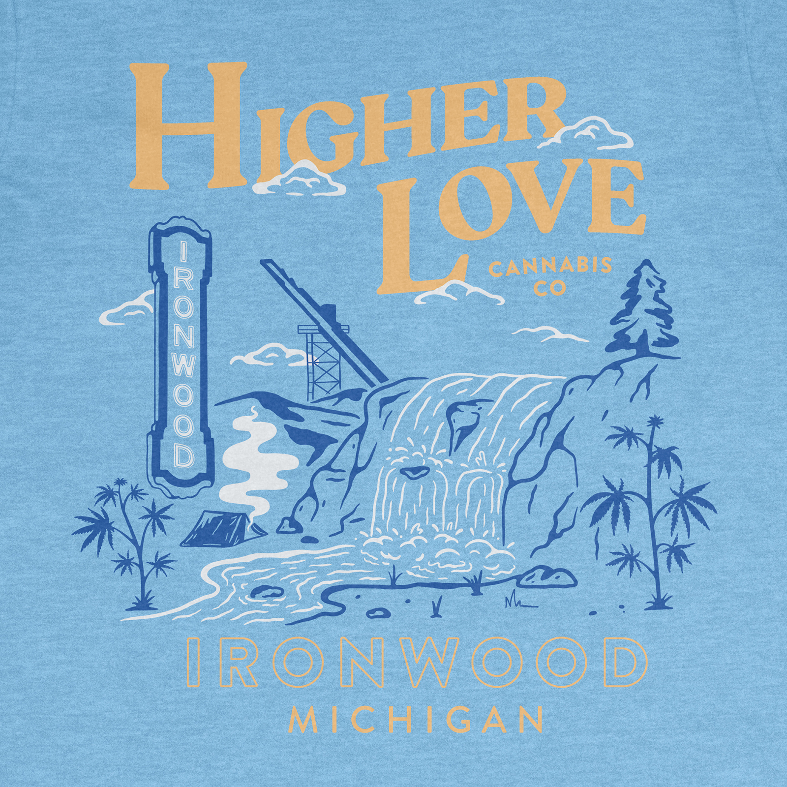 Photograph of product: Ironwood T-Shirt - Carolina Blue (XL)