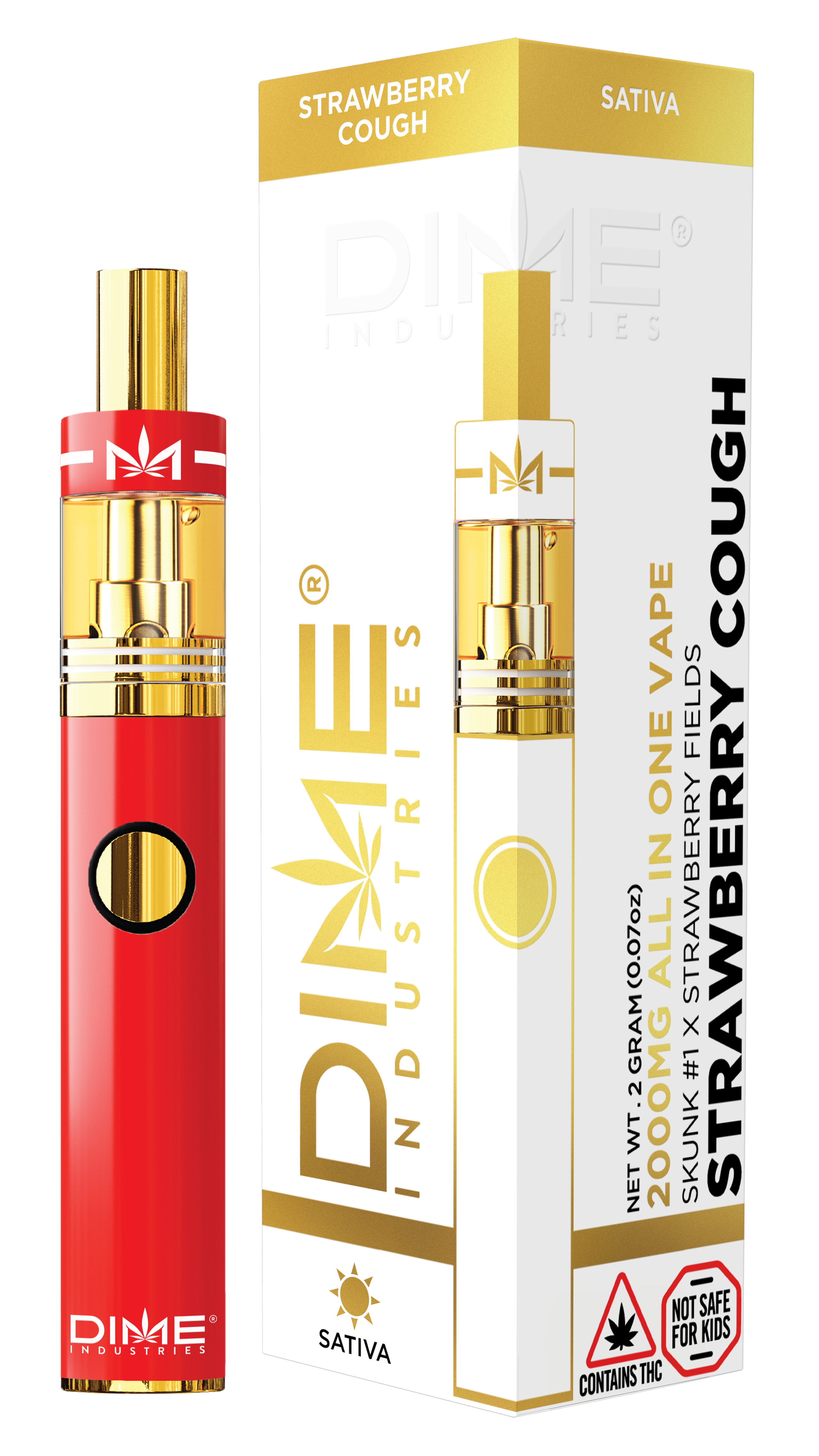 Photograph of product: Strawberry Cough (Disposable) | 2g