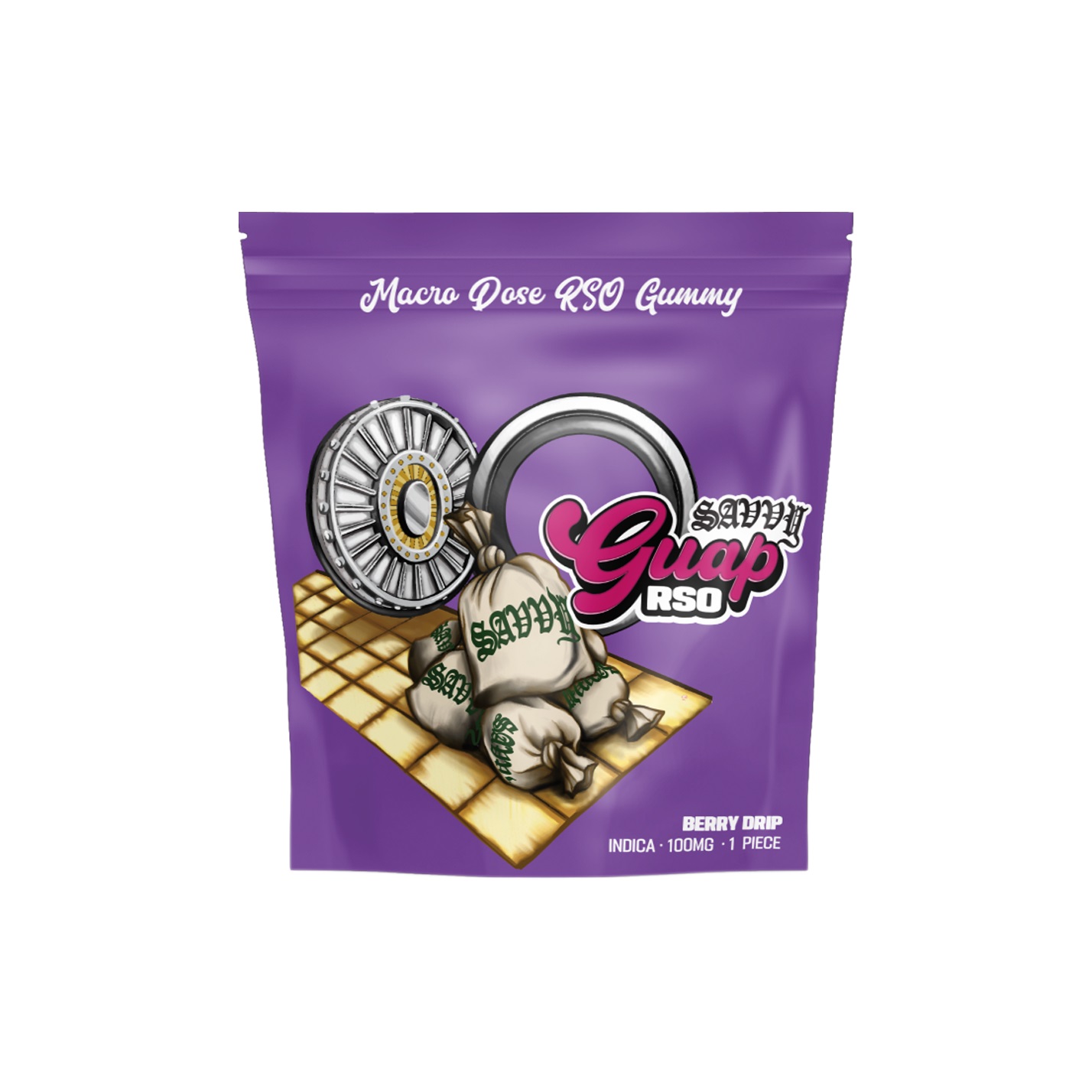 Photograph of product: Savvy Guap RSO Berry Drip Gummies