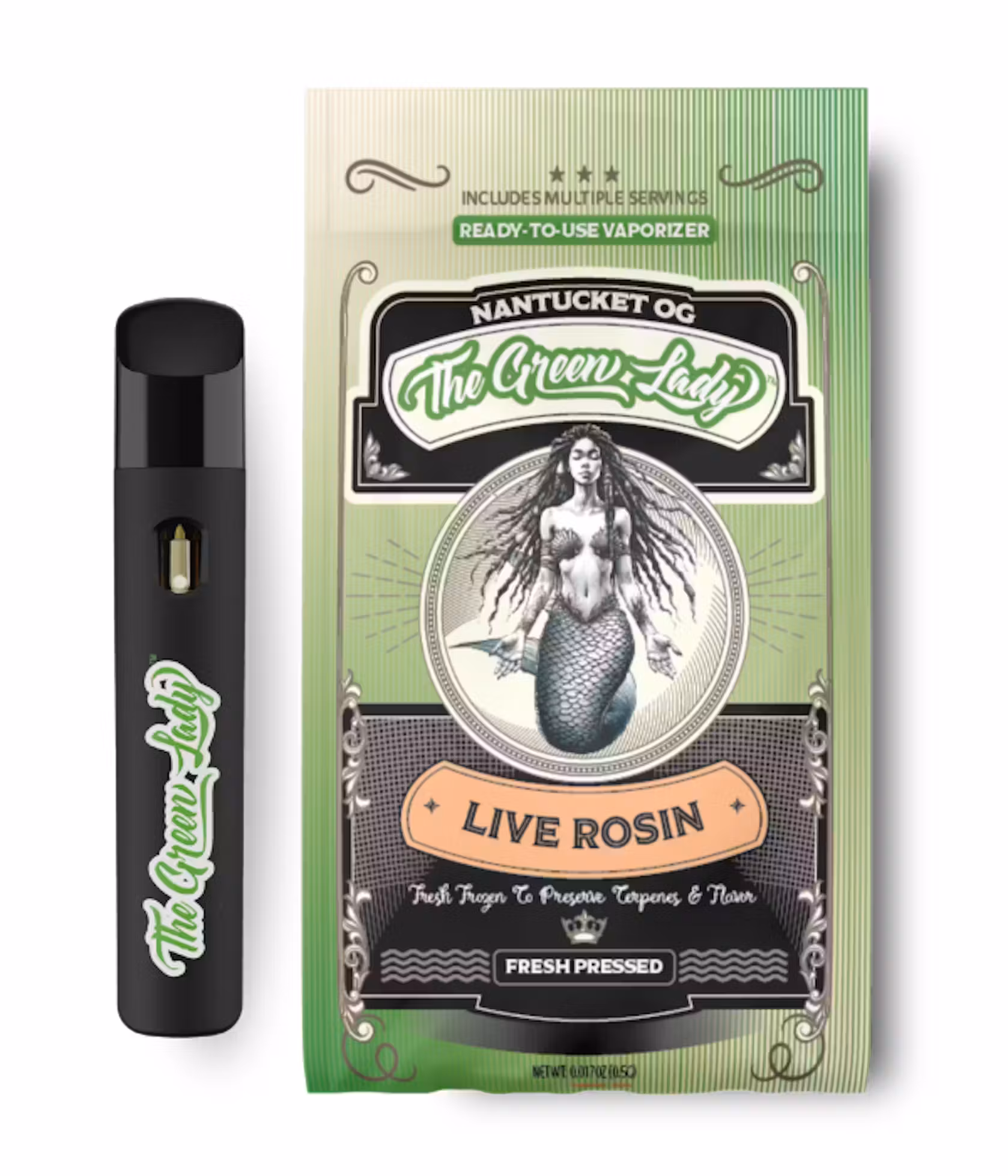 Photograph of product: AIO (Live Rosin) - Sour Peach Ringz - .5g