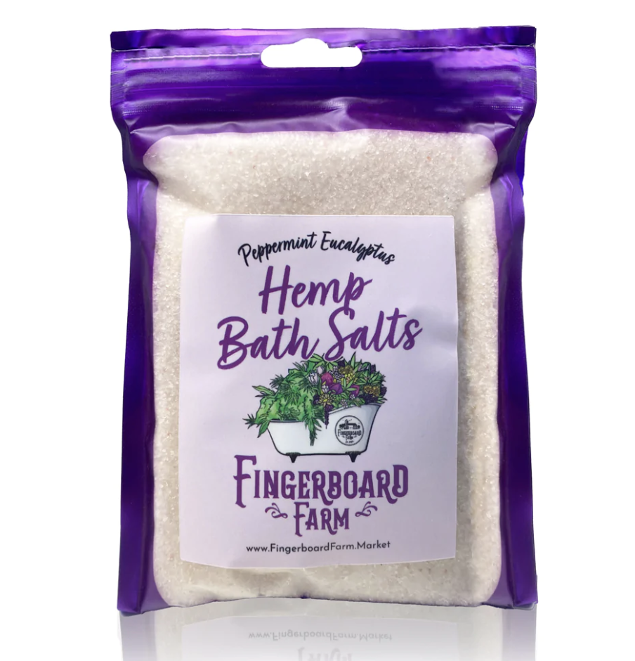 Photograph of product: Fingerboard Farm Peppermint Eucalyptus Hemp Bath Salts