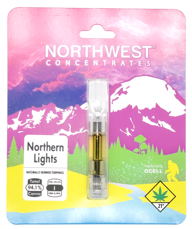 Photograph of product: Northwest Concentrates VAPE Northern Lights Cart 1g