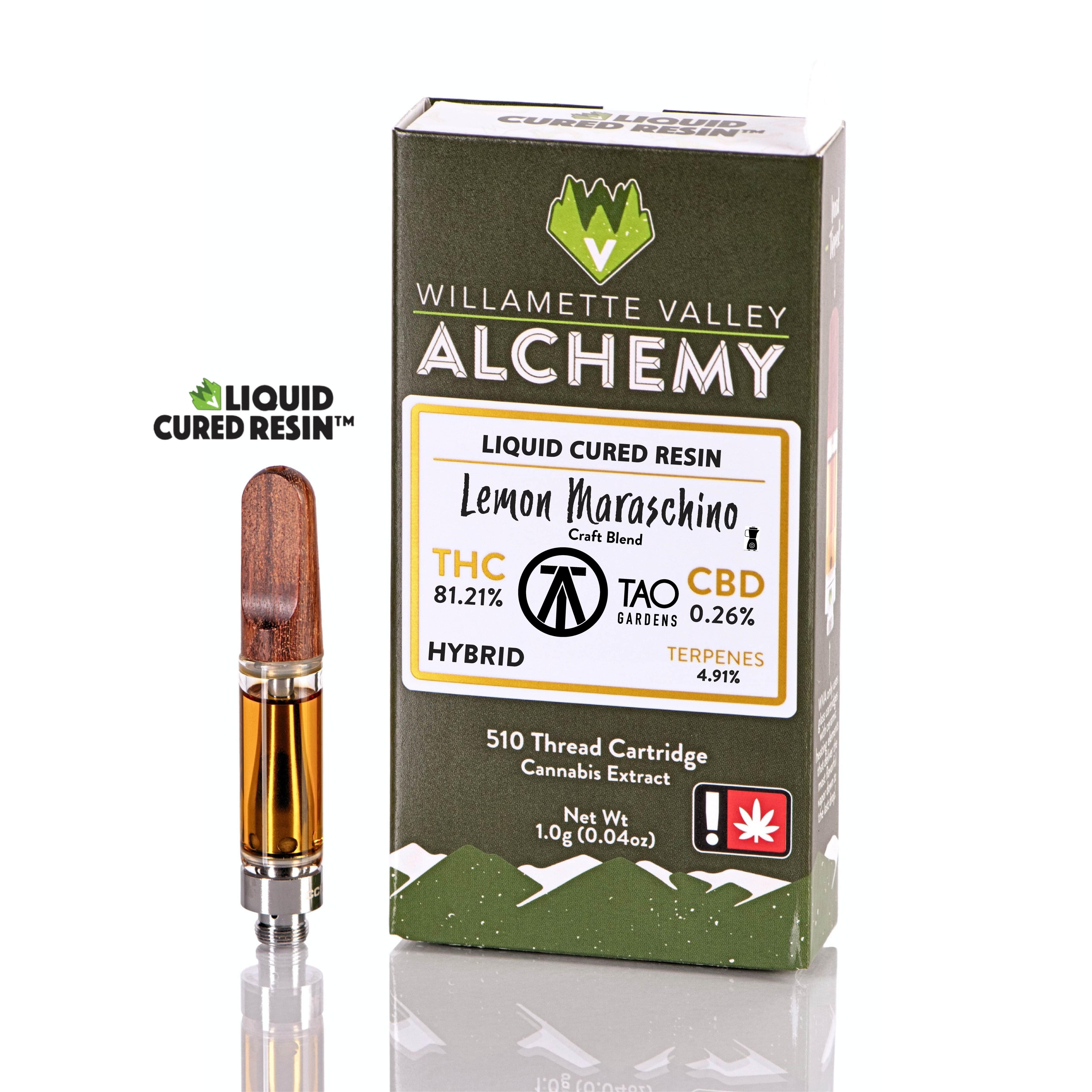 Photograph of product: Willamette Valley Alchemy - Liquid Cured Resin Cartridge - Lemon Maraschino