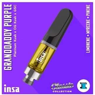 Photograph of product: Granddaddy Purple Distillate Cartridge | 0.5g