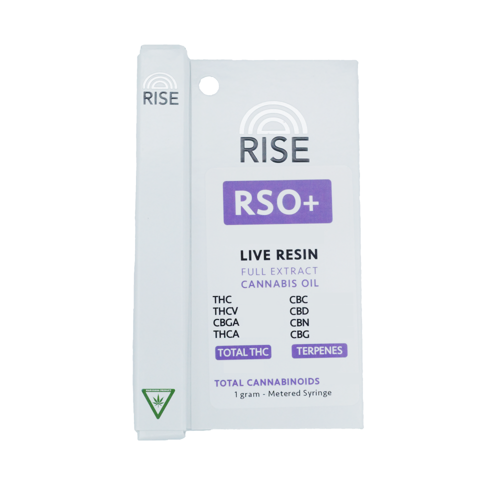 Photograph of product: Rise Live Resin RSO+ Dart Trop Cherry 1g