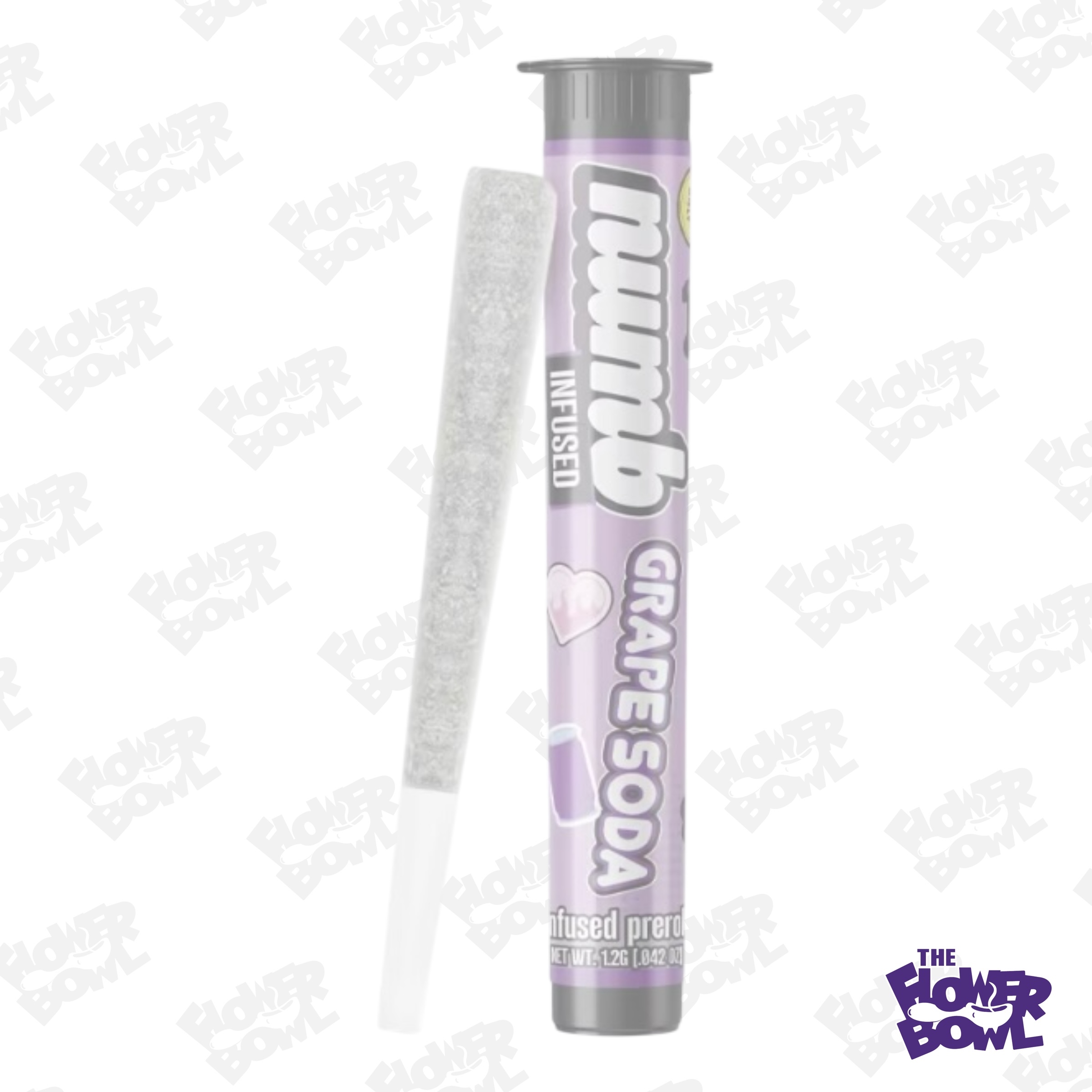 Photograph of product: AU Numb: Grape Soda 1.25g Infused Preroll