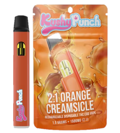 Photograph of product: Kushy Punch Orange Creamsicle Disposable Vape Rec