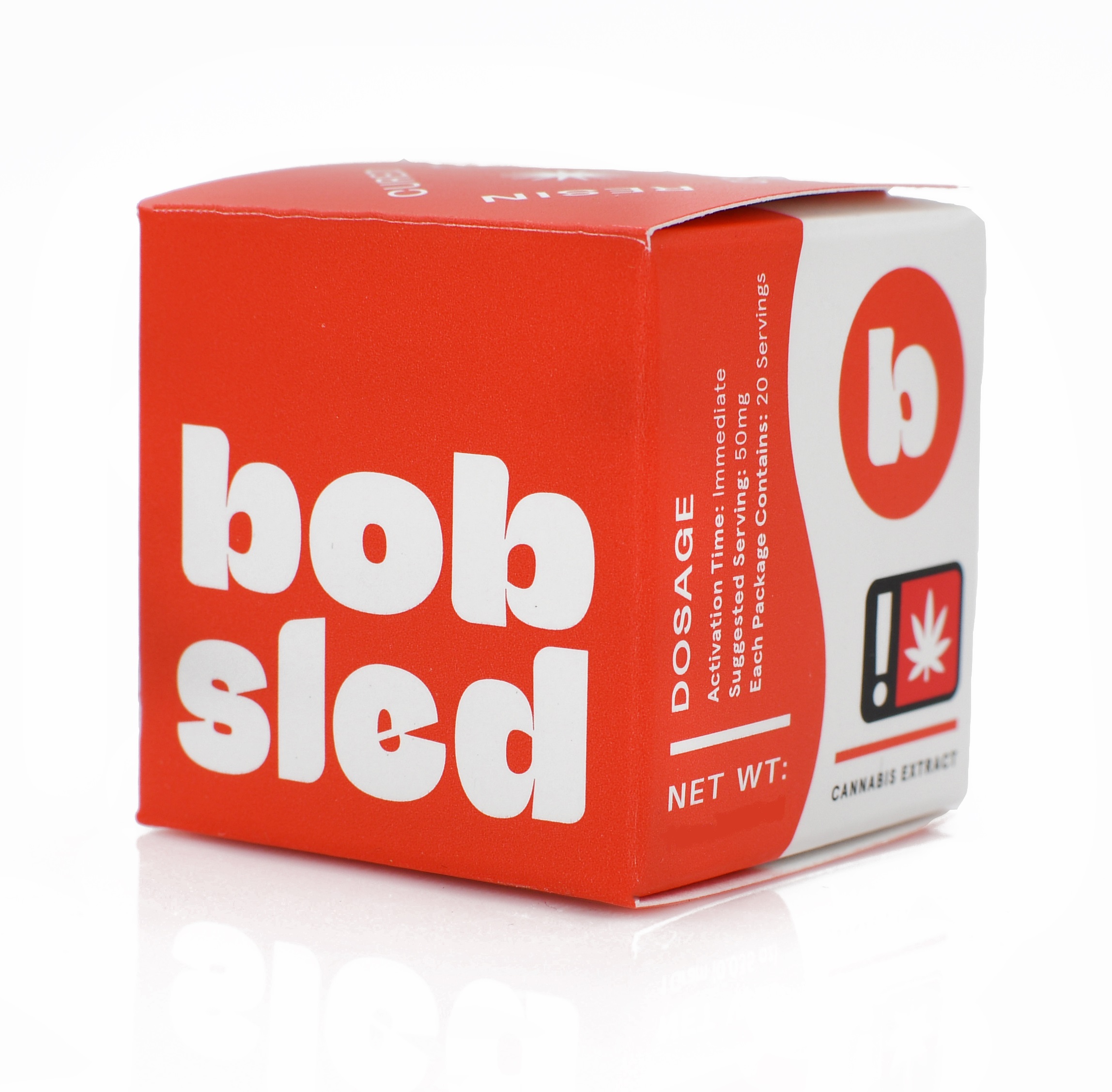 Photograph of product: Bobsled 2g GARLIC MINTS Cured Resin Dab Jar