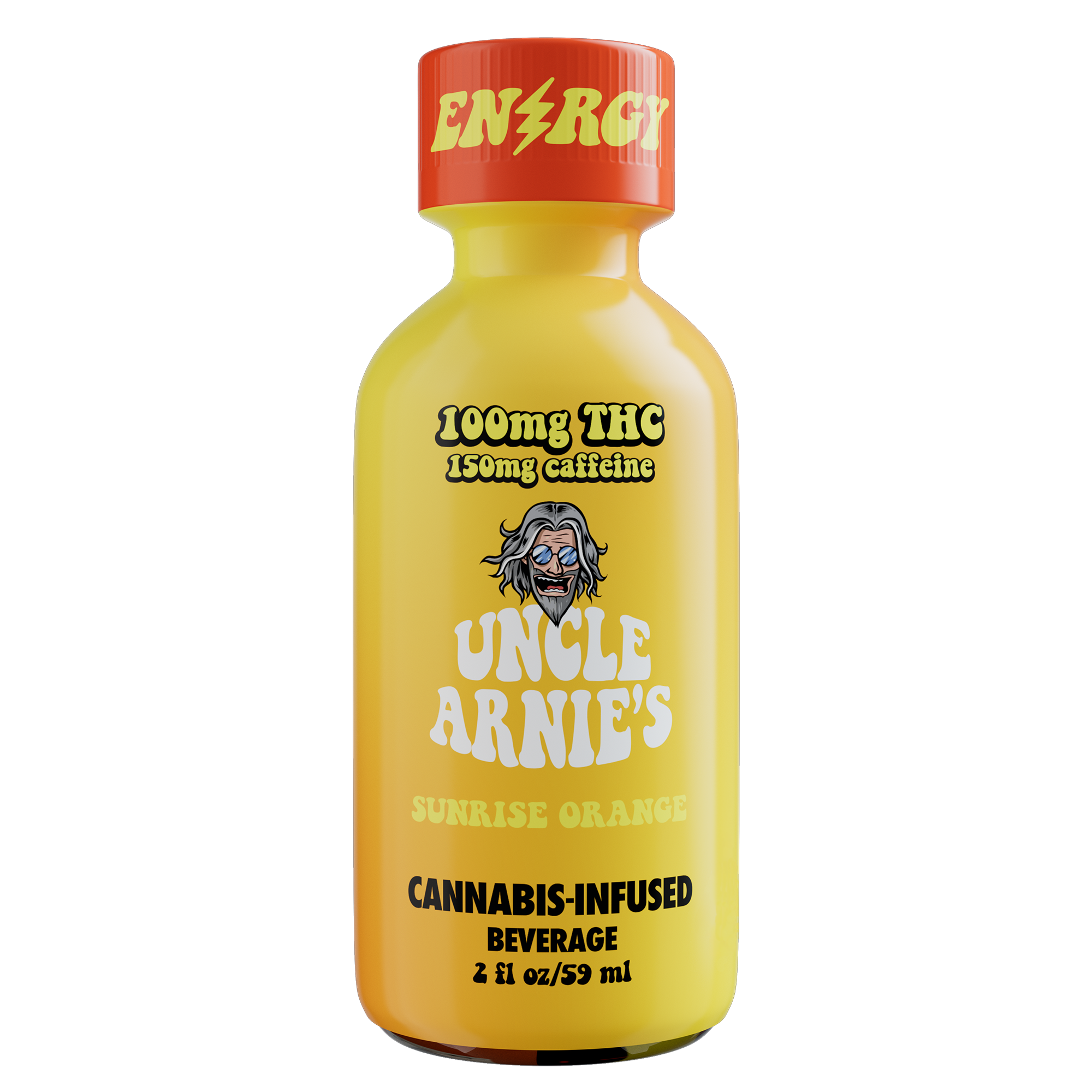 Photograph of product: Uncle Arnie's | Sunrise Orange Drink 2oz 100mg
