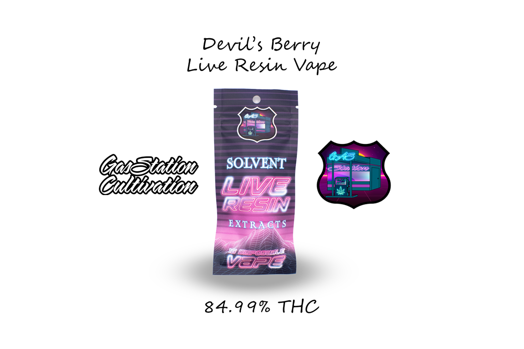 Photograph of product: Devil's Berry | 1g Live Resin Disposable Vape