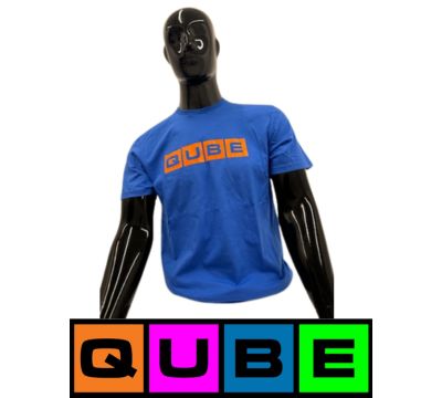 Photograph of product: Qube | Royal Blue Shirt | Solid Logo | Medium