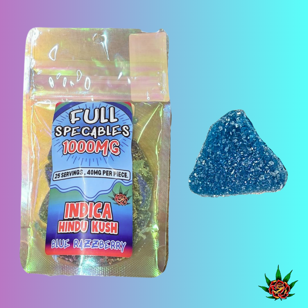 Photograph of Product: Eden Rose- Gummy-Full Specables-Blue Razzberry Hindu Kush