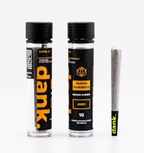 Photograph of product: DANK. By Definition | Orange Trainwreck | Pre-Roll | 1g