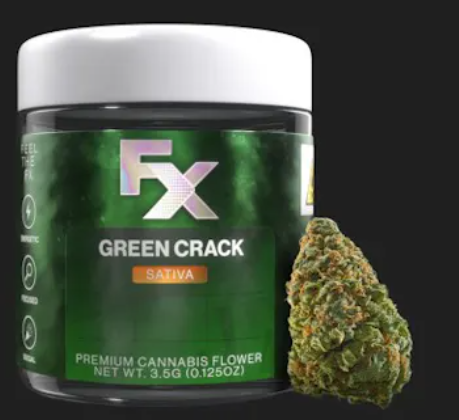 Photograph of product: FX Green Crack Flower - 3.5g