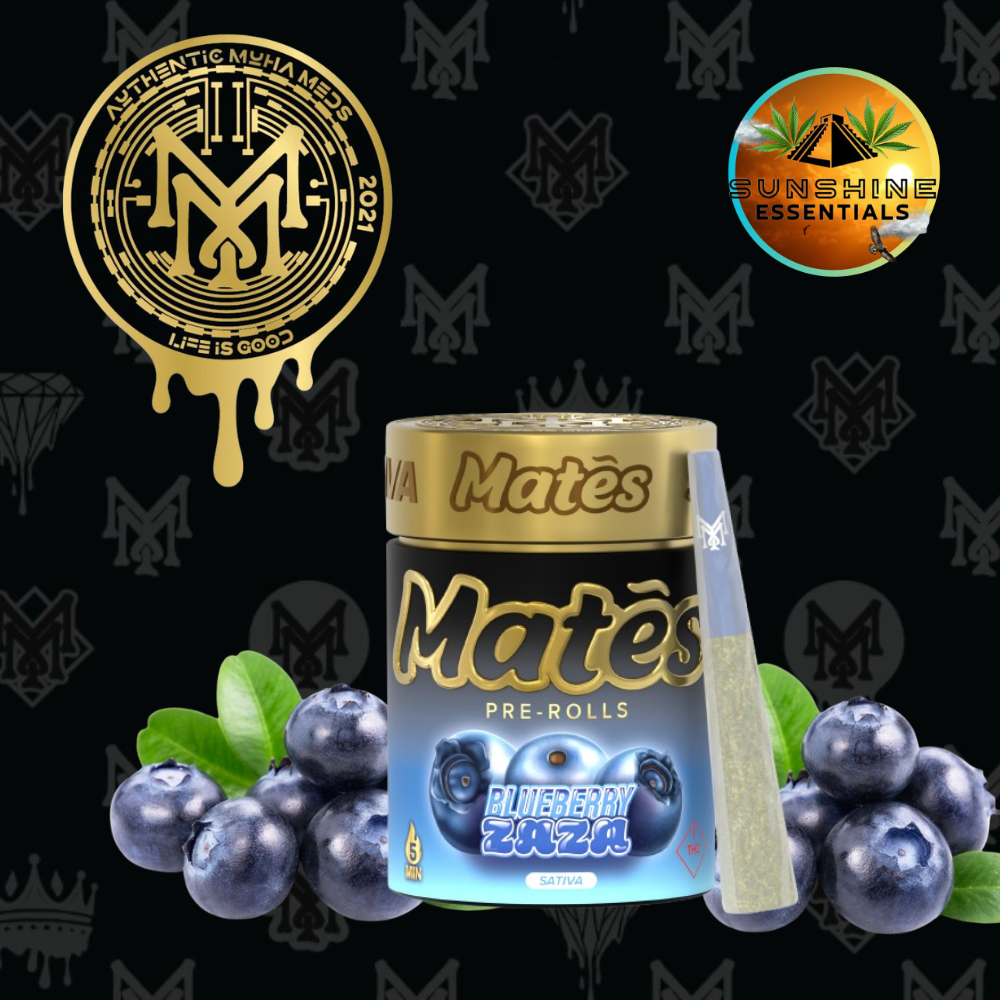 Photograph of product: Blueberry ZaZa | Muha Mates | Infused Pre-Rolls