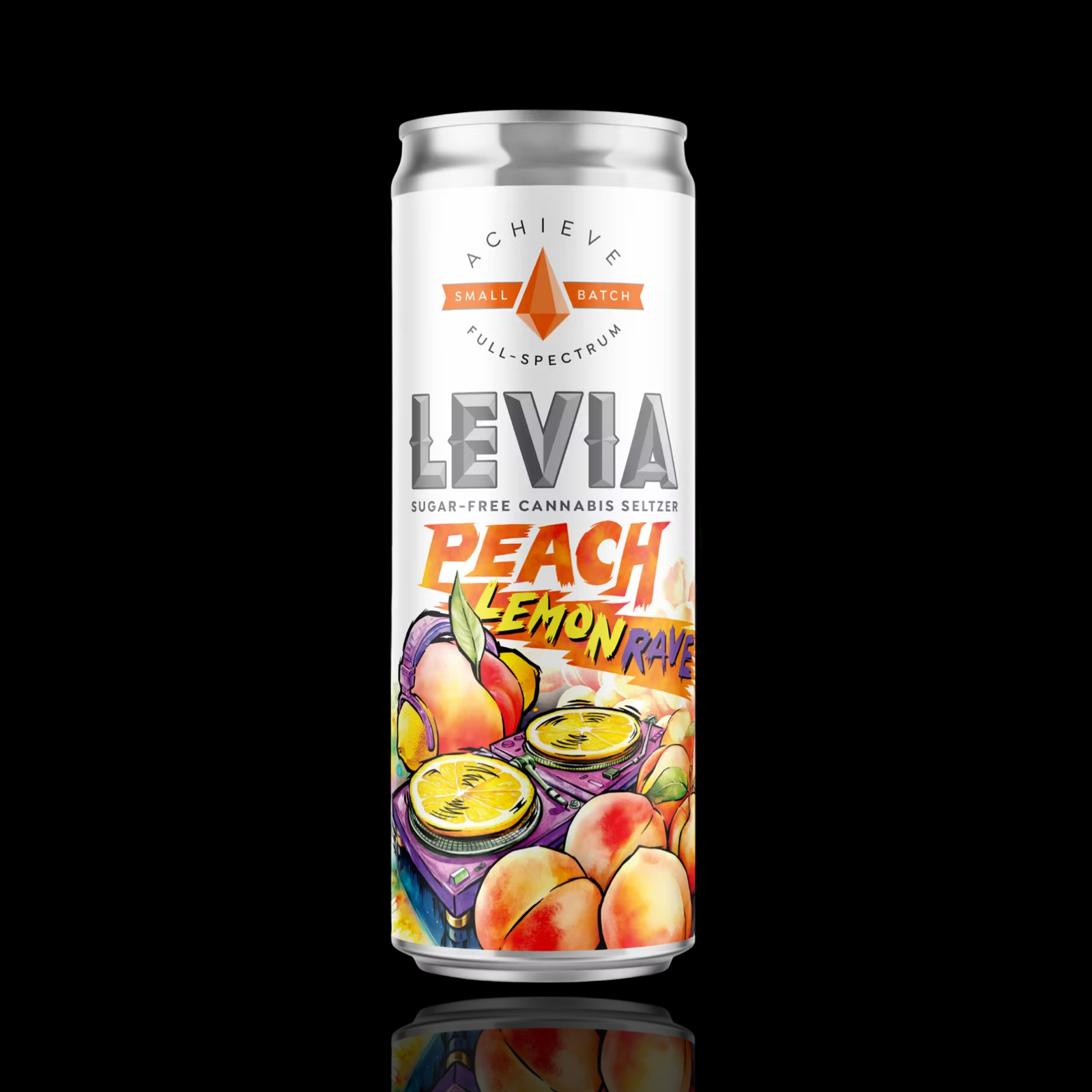 Photograph of product: Peach Lemonade Seltzer by Levia