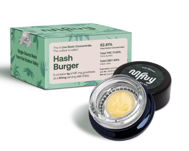 Photograph of product: MFNY | au chocolat Burger | Live Resin Badder | 1 g