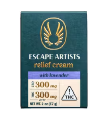 Photograph of Product: Escape Artists - Lavender Relief Cream (1:1) (CBD:THC) 2oz -  300mg