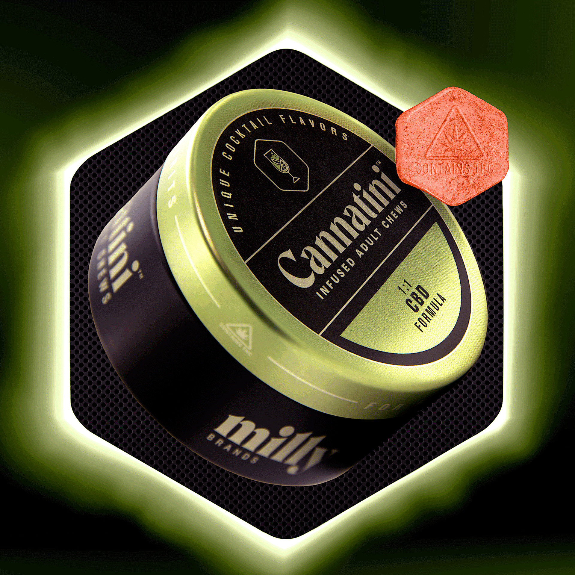 Photograph of product: Wild Strawberry Bellini 1:1 (CBD:TH-oui) | 100mg/20pc