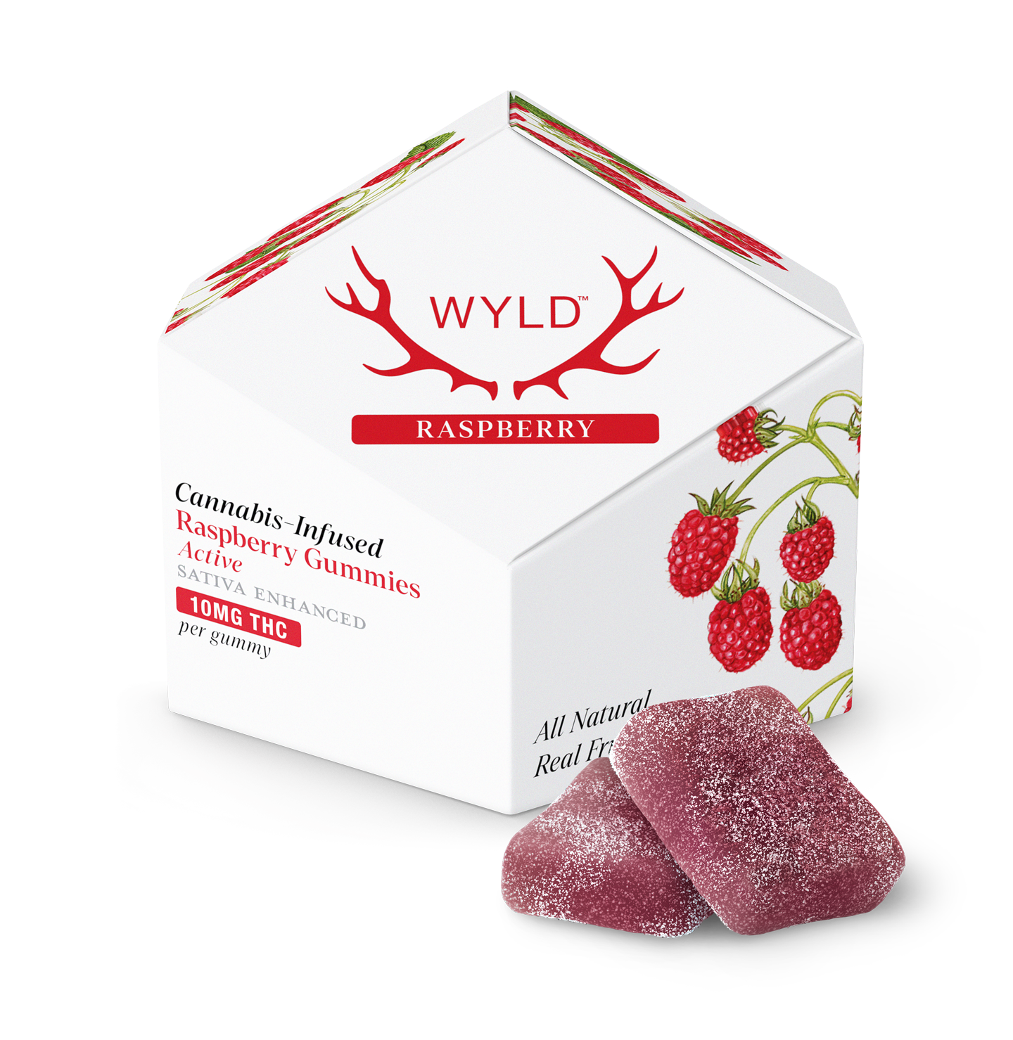 Photograph of product: 10PK - ACTIVE - RASPBERRY - SATIVA