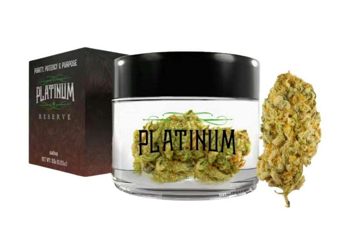 Photograph of product: Platinum Reserve | Three Kings | Premium Flower (Jar) | 3.5g