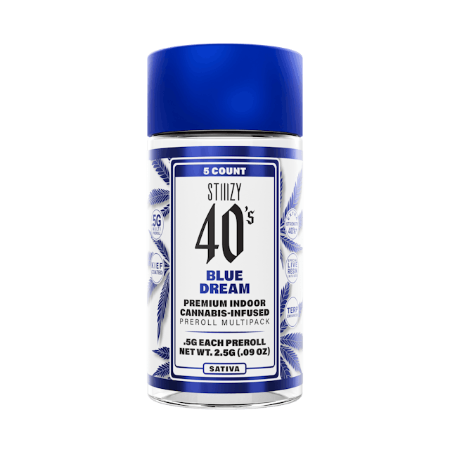 Photograph of product: 40's Blue Dream | .5x5 Infused Preroll Pack - 