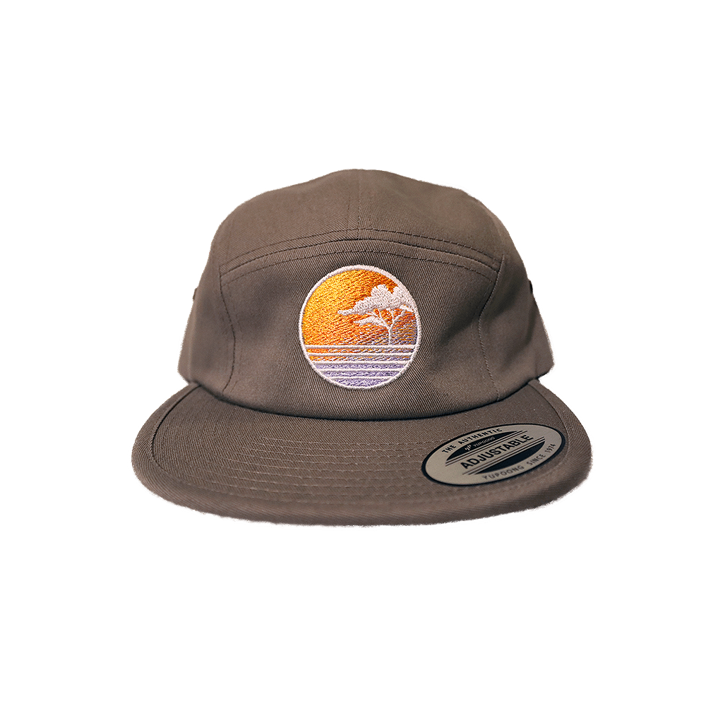 Photograph of product: 5 Panel Hook Vaporwave Hat - Grey