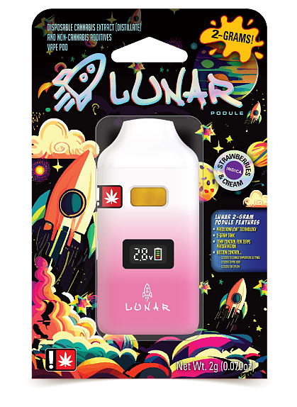 Photograph of product: Lunar Flavored Distillate - Strawberries & Cream