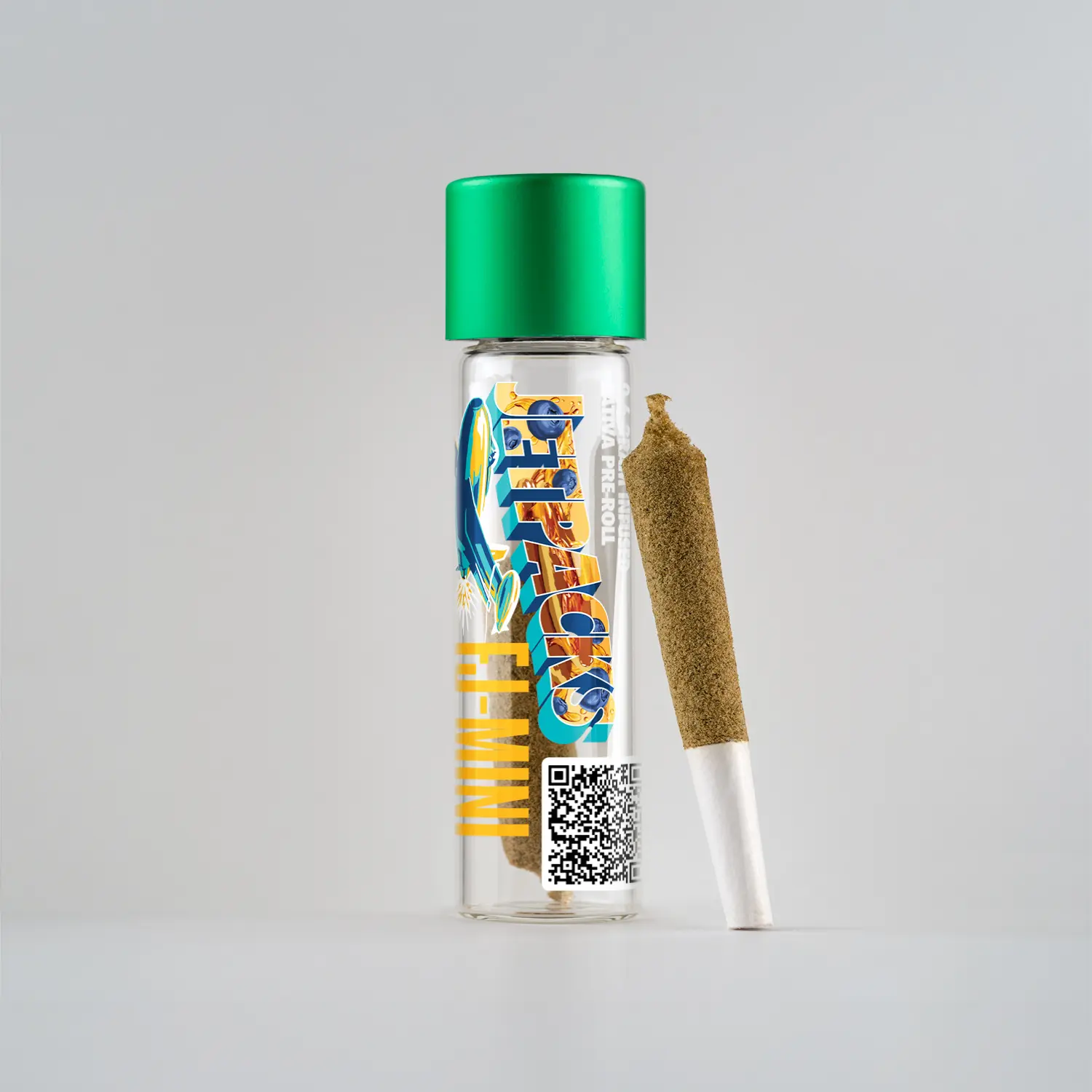 Photograph of product: JetPacks | Blueberry Pancakes | FJ-Mini Resin Infused Pre Roll | .6g