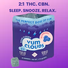Photograph of Product: Yum Clouds | 2:1  Electric Blueberry | 10ct Gummies