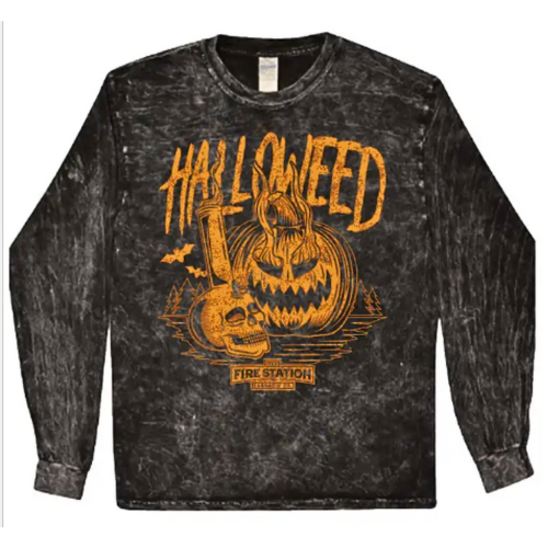 Photograph of product: TFS Apparel - Hallooui'd Mineral Wash Long Sleeve Shirt XL