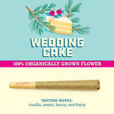 Photograph of product: Wedding Cake | Living Soil Grown | Single Pre-Roll | 1g