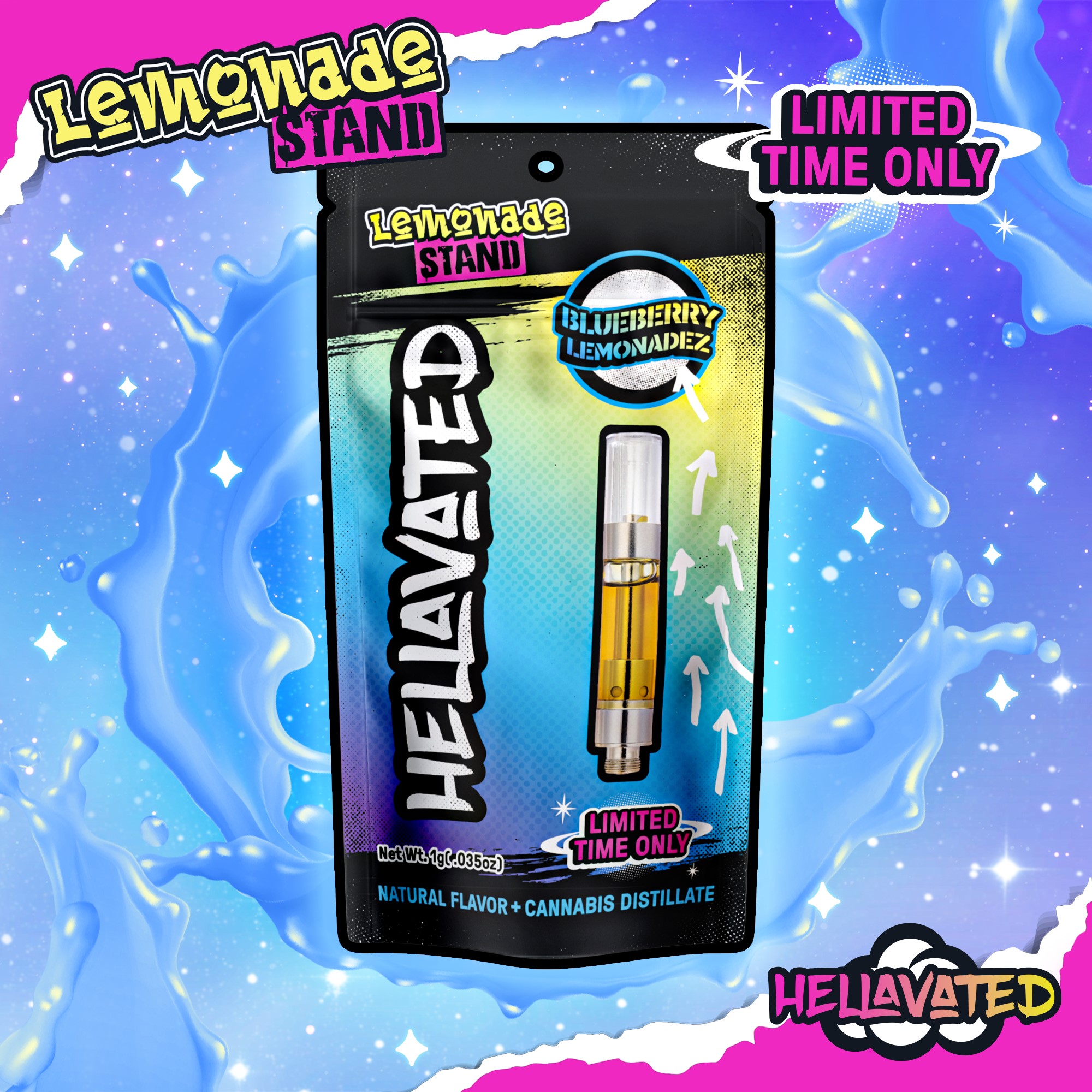 Photograph of product: Blueberry Lemonadez | Distillate Cart | 1g