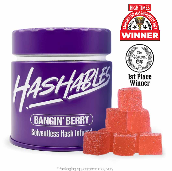 Photograph of product: au chocolatables Gummies 20pk/100mg- Bangin' Berry