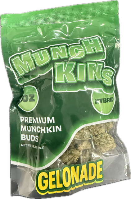 Photograph of product: Munchkins | Flower | Gelonade | 28g | Hybrid | 21.8% TH-oui