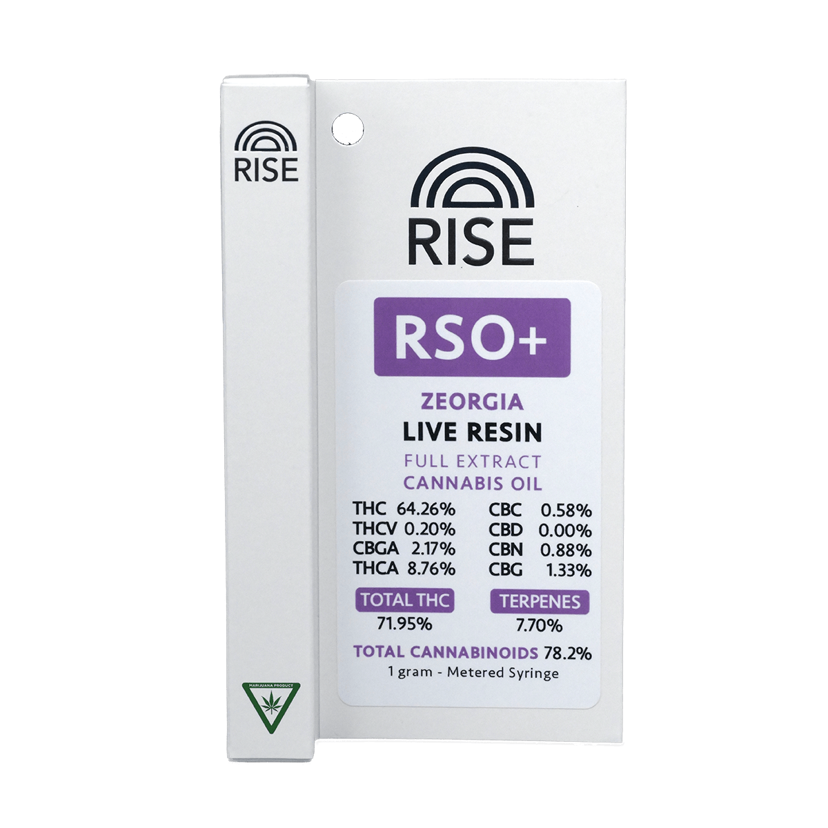 Photograph of product: RISE RSO + Zeorgia 1g