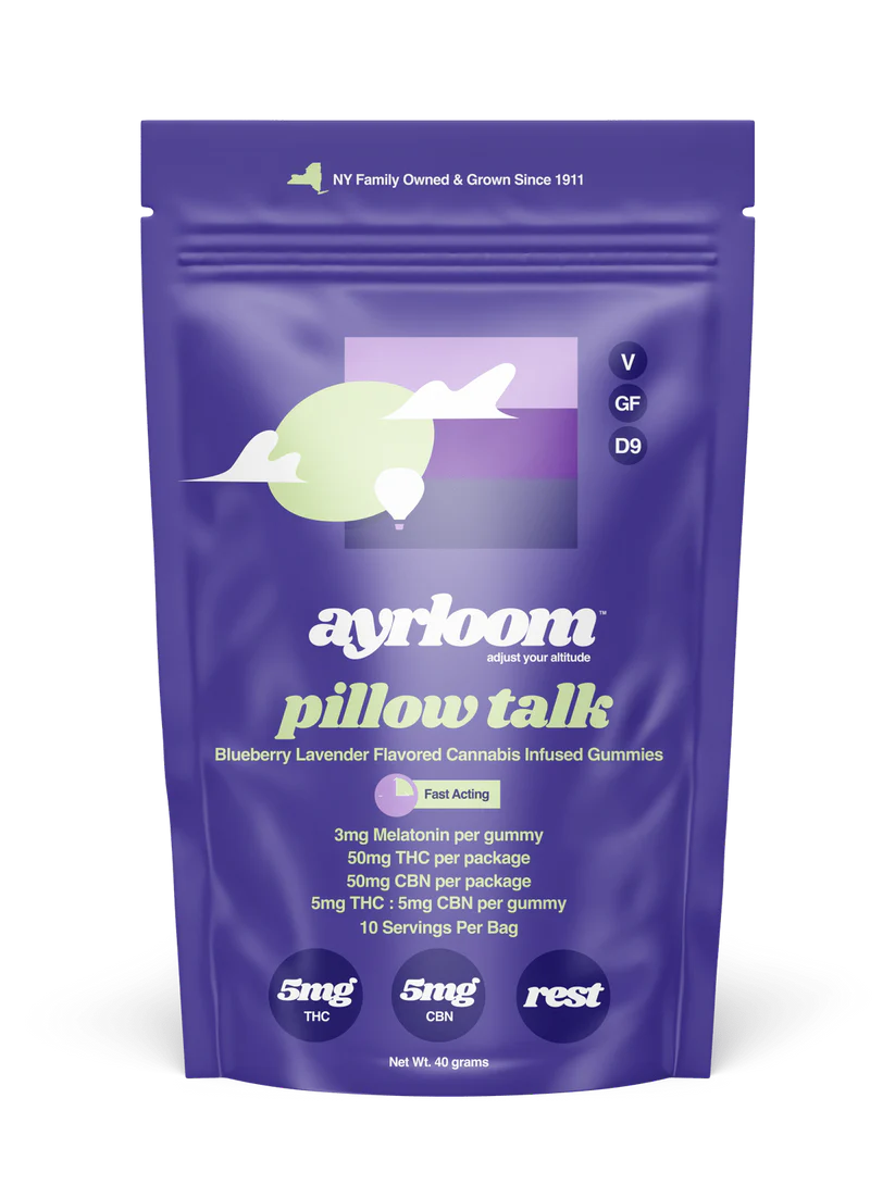 Photograph of product: Ayrloom | Gummies 10 Pack | Pillow Talk | 100mg