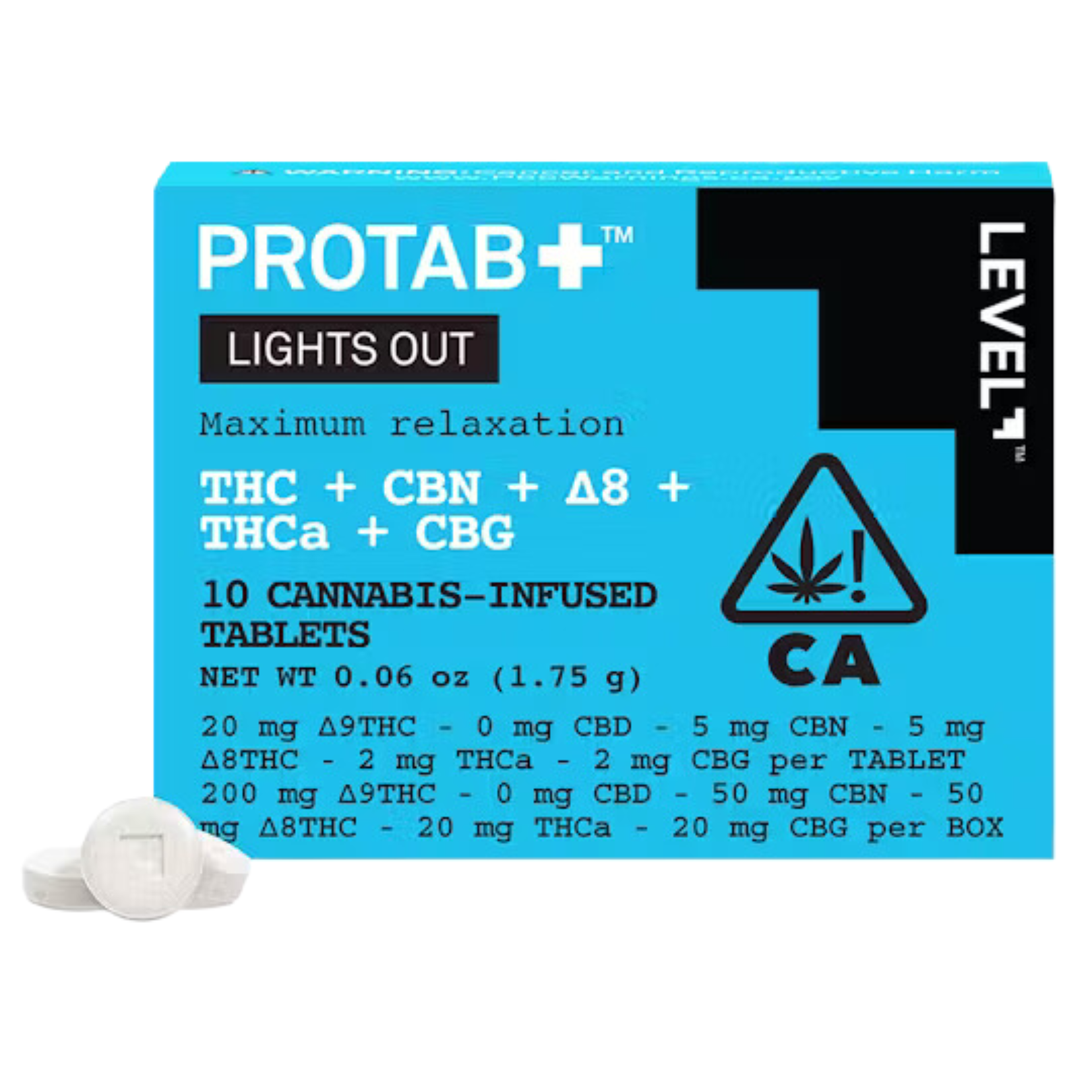 Photograph of product: LIGHTS OUT PROTAB+ 10-PACK