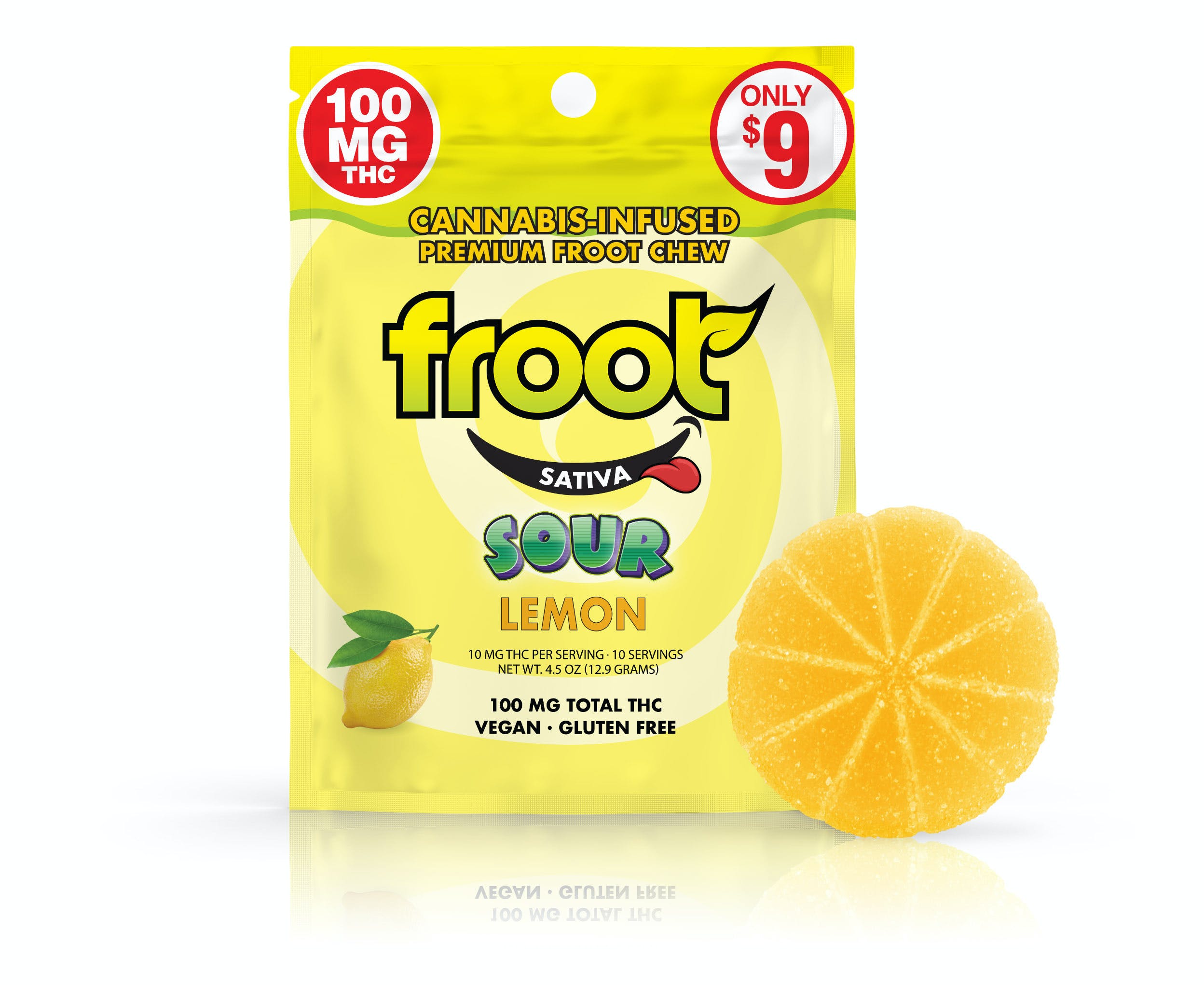 Photograph of product: SOUR LEMON - 100 MG